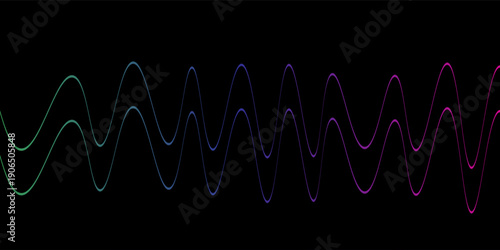 Speaking sound wave lines illustration.