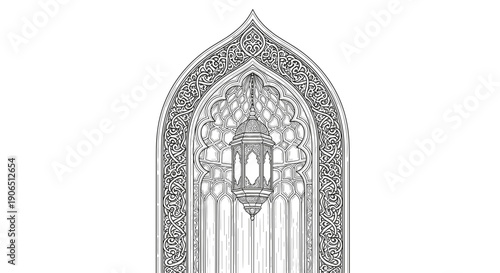 Intricately Designed Archway with Ornate Details.