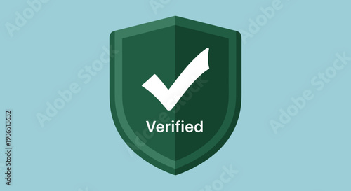 Green Shield with White Checkmark Verified.