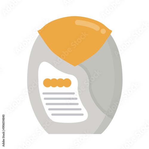 喘息の治療薬のイラスト　吸入薬　吸入器