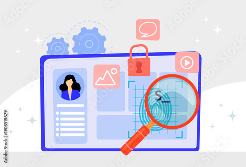 Transparency Concept Illustration Vector Style