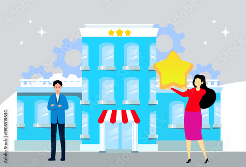 Main Establishment Concept Illustration Vector Style