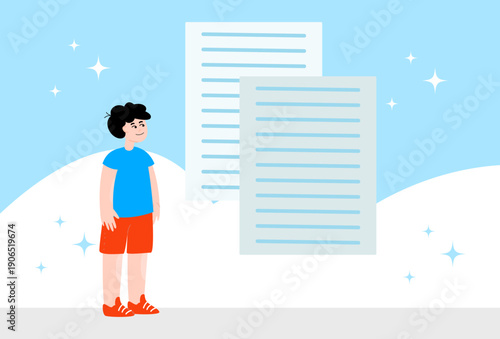 Child Consent, Concept Illustration Vector Style