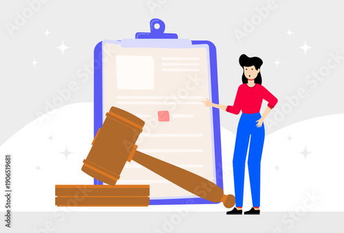 Derogation Concept Illustration Vector Style