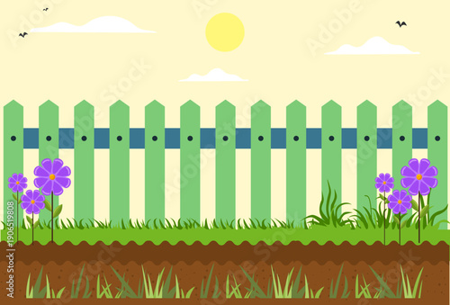 Fence Concept Illustration Vector Style