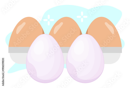 Eggs Concept Illustration Vector Style