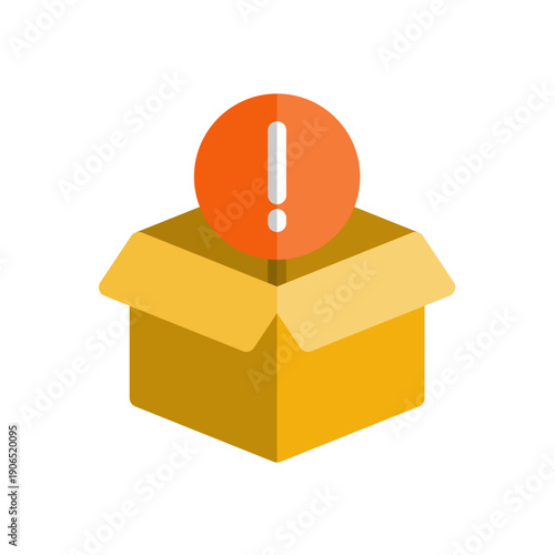 scarcity supply flat icon illustration