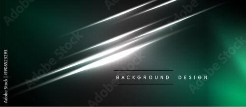 Dark background features bright diagonal lines. Gradient effect creates modern, sleek visual. Text reads background design. Minimalist aesthetic.