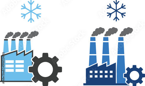 industrial, factory, cooling, system, winter, climate, energy, production, plant, machinery, smoke, emission, temperature, control, technology, manufacturing, inicon