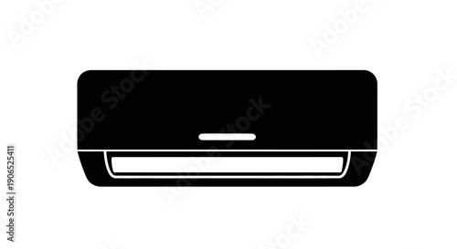 Wall mounted air conditioner icon minimal design