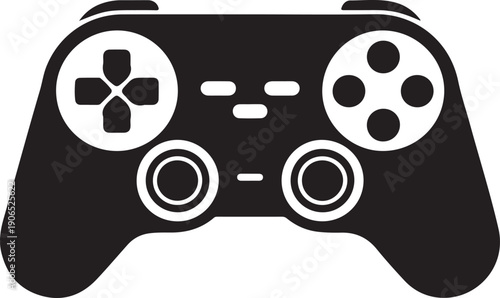 Video game controller or gamepad flat icon for apps and websites