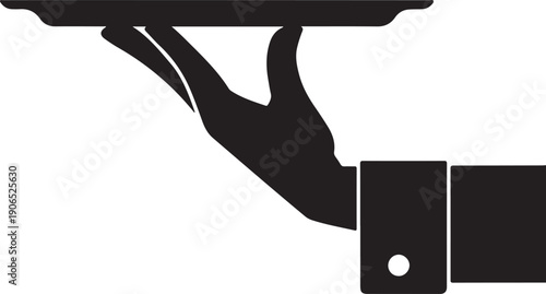 Waiter sign. Vector.