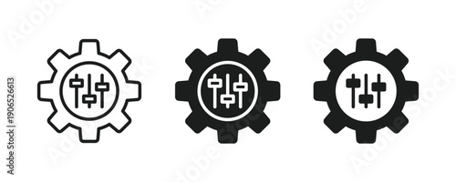 Customisation icon. Mass customization icons. Customization, service, setting icon. Vector illustration.