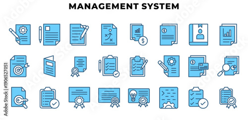 Business Management and Analytics Icons Set