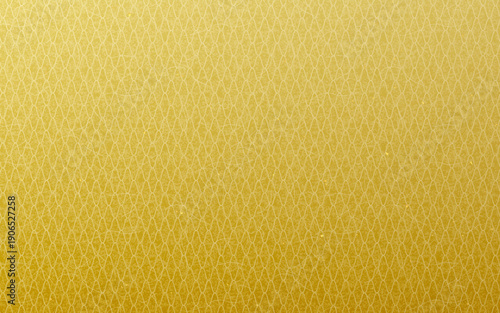 シームレスなゴールド和柄パターン。網目文様。