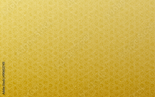 シームレスなゴールド和柄パターン。亀甲文様。