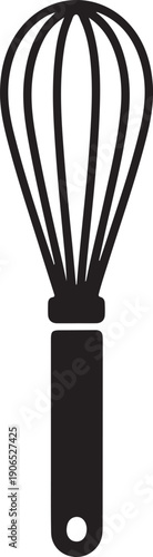 Balloon whisk for mixing and whisking flat vector icon for cooking apps and websites