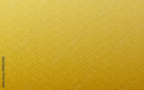 シームレスなゴールド和柄パターン。入子菱。