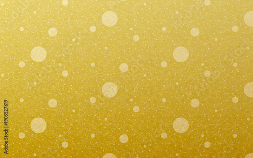 シームレスなゴールド和柄パターン。霰小紋。