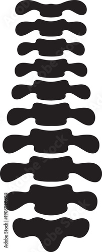 Anatomy spine icon. Simple illustration of anatomy spine vector icon for web design isolated on white background