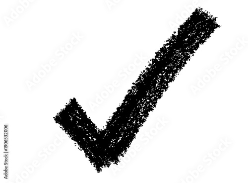 Isolated black checkmark icon design