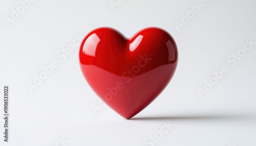 Wallpaper Mural Glossy red heart symbol Torontodigital.ca