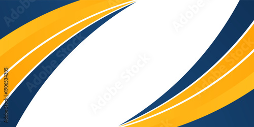 blue and yellow wavy shape background. suitable for business poster design, corporate banner, presentation, flyer, social media post. modern