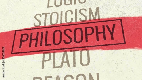 Philosophy 3D Scrolling Title Animation