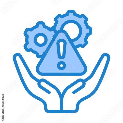 Incident Command Icon - Blue Style