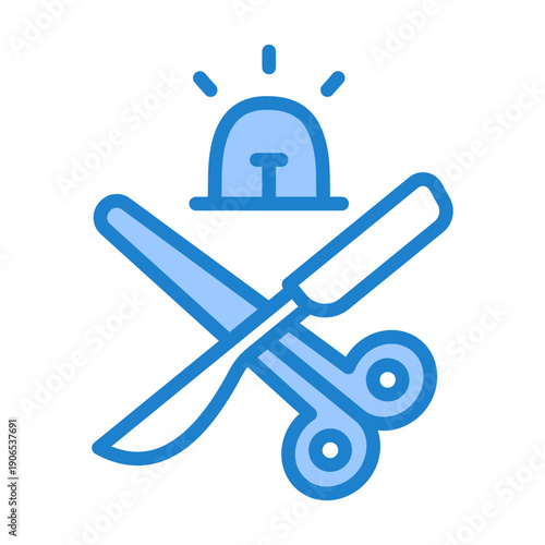Emergency Surgery Icon - Blue Style