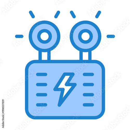 Emergency Lighting Icon - Blue Style
