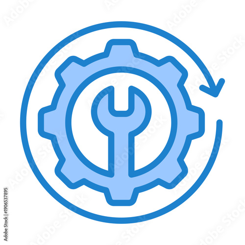 Utility Restoration Icon - Blue Style