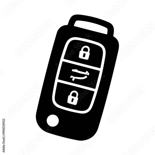 icon illustration keyless entry vector