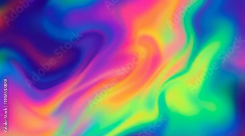 Vibrant gradient waves flowing in a colorful abstract background