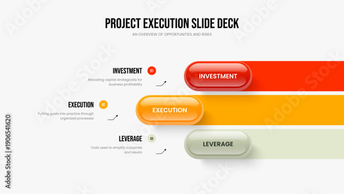 Digital Analysis 3 Option Diagram Slide Design. Business Campaign Frame Layout Vector Illustration. Investor Strategy Three Element Infographic Presentation Template.