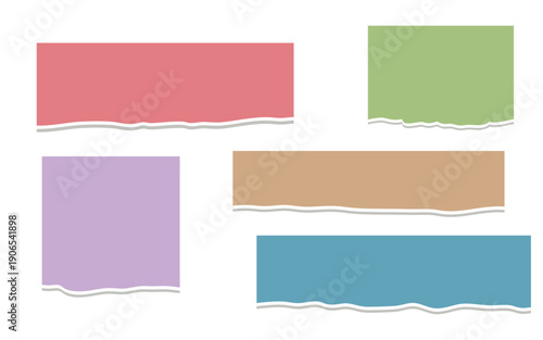 Vibrant colorful sticky notes on white background for organization and planning