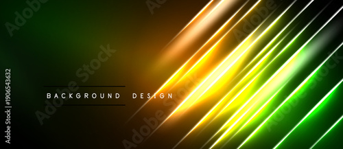 Abstract gradient background. Bright lines create dynamic visual effect. Modern design suitable for banners, presentations.
