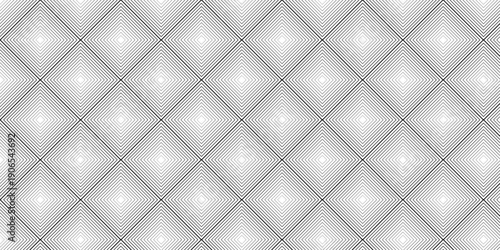 Geometric pattern featuring diamond shapes and lines in a repeating design from a direct viewpoint