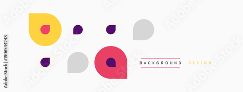 Abstract shapes, pastel colors, simple design. Background elements suggest modern aesthetic, clean composition. Minimalist style.