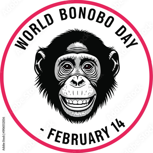 Celebrate World Bonobo Day: Fun and Engaging Illustrations for February 14 Events