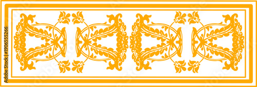 Floral pattern. wood carving pattern