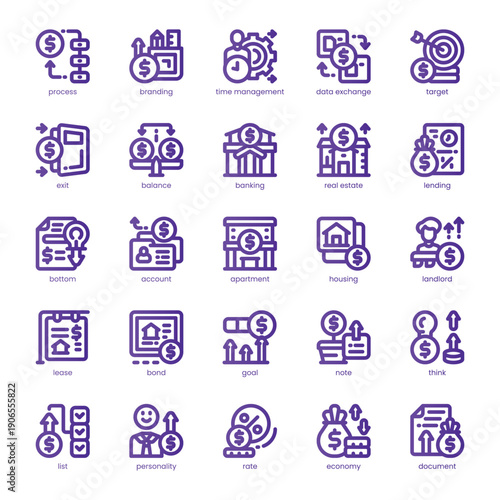 Investment Icon pack for your website, mobile, presentation, and logo design. Investment Icon line basic color design. Vector graphics illustration and editable stroke.