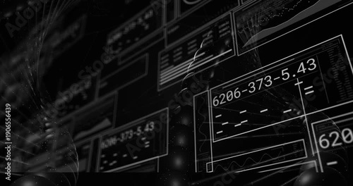 Incoming HUD panels sliding in causing beaded column threading panels and showing synced readouts