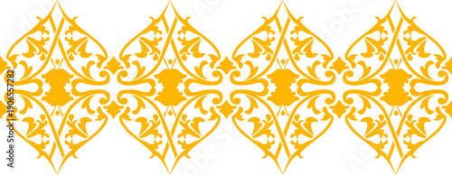 Floral pattern. wood carving pattern