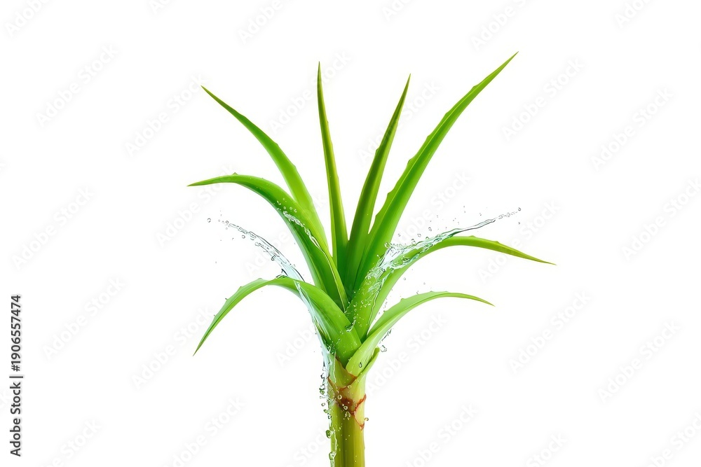 Obraz premium A green plant with long green leaves