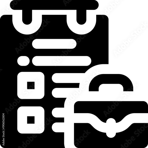 guidelines glyph icon. Strong and solid vector icon for websites, mobile interfaces, presentations, and visual branding. High quality and easy to edit.