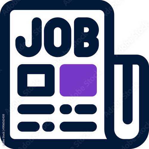 job offer duotone icon. Sleek and modern vector icon for websites, mobile apps, marketing materials, and corporate design. Fully scalable and ready to use.