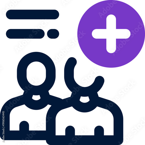 new employee duotone icon. Sleek and modern vector icon for websites, mobile apps, marketing materials, and corporate design. Fully scalable and ready to use.