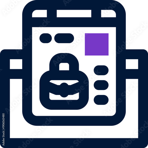 posting duotone icon. Sleek and modern vector icon for websites, mobile apps, marketing materials, and corporate design. Fully scalable and ready to use.