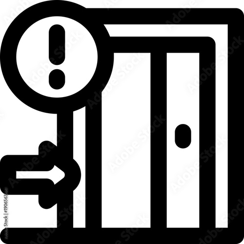 emergency line icon. Clean and minimalist vector icon for websites, mobile apps, presentations, and logos. Fully scalable and customizable for any project.